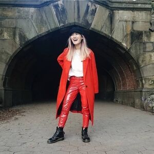 Korean wool-blend coat